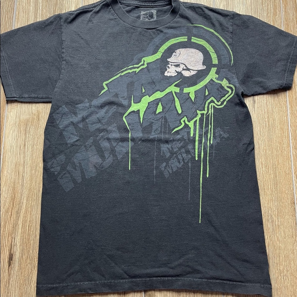 Metal Mulisha  Graphic T-Shirt, Black, Short Sleeve, 100% Cotton, Mens, Size: S